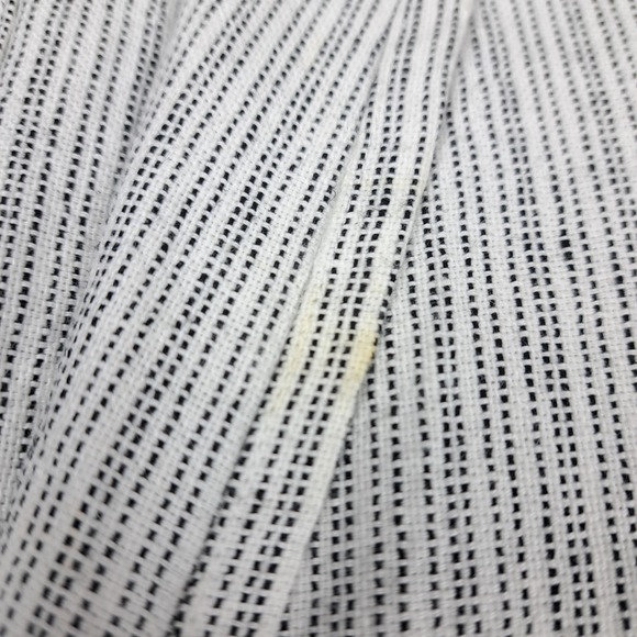 Eileen Fisher Cardigan Womens Large White‎ Black Linen Cotton Open Front Relaxed - Picture 6 of 13